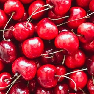 Up-close cherries